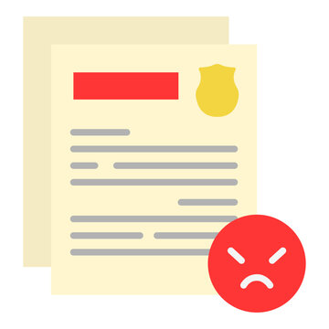 Police Criminal Warrant Document with Alert