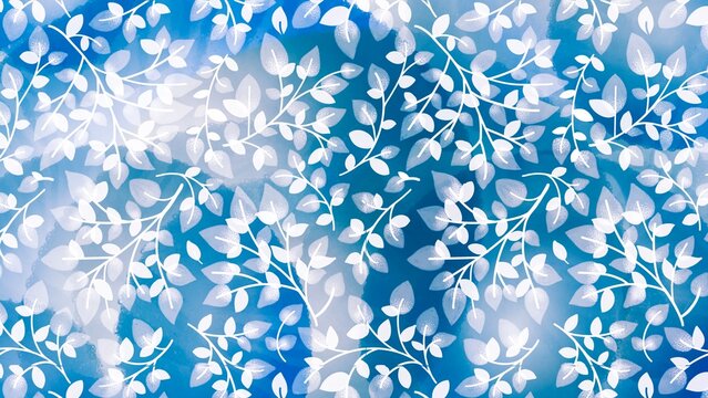landscape illustration with the image of looking up at lush green leaves, refreshing background illustration with the image of looking up at fresh green foliage