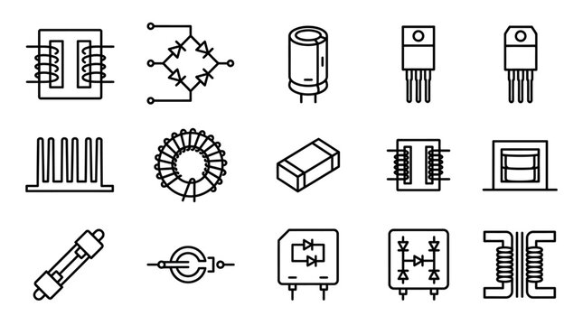 Electronic components and circuit symbols 3.