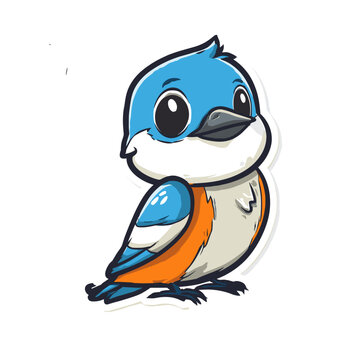 Cute Oriole Cartoon Mascot