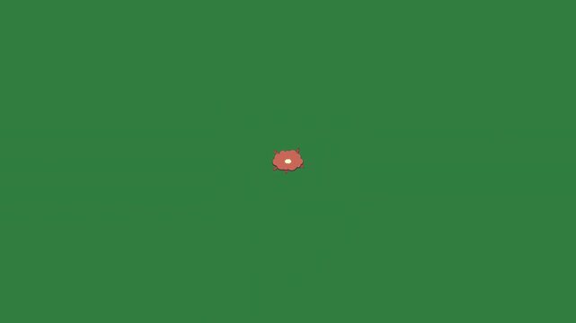 A dollar sign on green screen and bit coin bitcoin logo cartoonish design