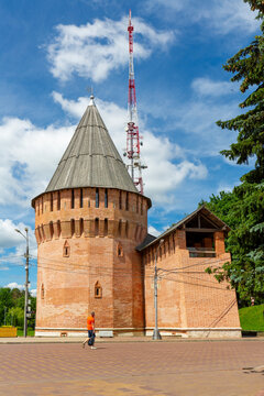 View of Smolensk Fortress Wall, a monument of Russian defensive architecture