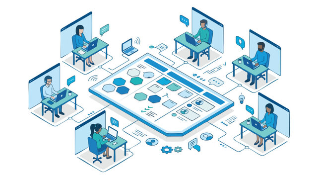 Remote Team Meeting Collaboration