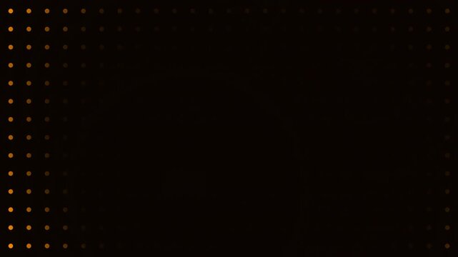 illustration motion of random dots sunset amber halftone grid drifting dark gradients warm high tech background loop 4K