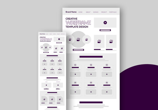 Wireframe Template Layout