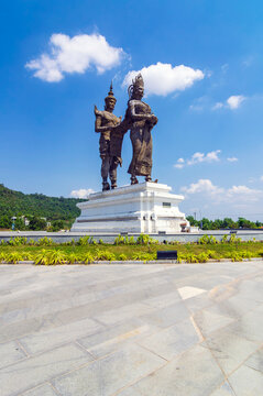 The Preah Thong and Neang Neak statue symbolises the birth of Khmer land, culture, traditions and civilisation of Cambodia. Located at the Bet Trang Commune in the city Prey Nob Distric,Sihanoukville