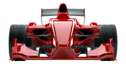 Red Formula 1 Race Car Front View © Miguel