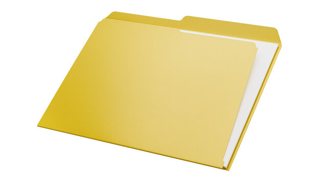 Yellow manila folder with documents