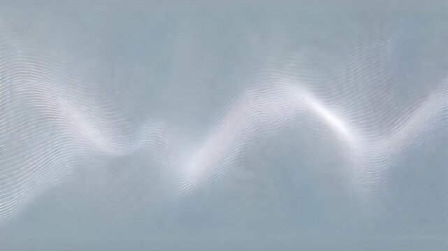 Abstract Luminous Interference Ripples Overlapping with Evolving Wave Patterns, Professional White Motion Graphic Background