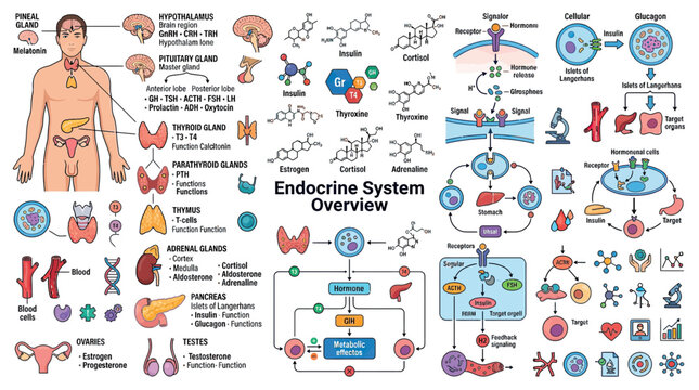 Endocrine System Overview: Hormones, Glands and Biological Processes