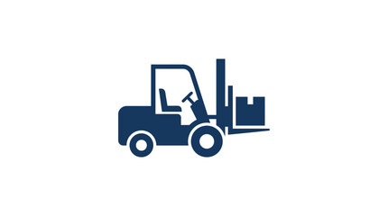 Forklift truck industrial vehicle equipment. © jagoan
