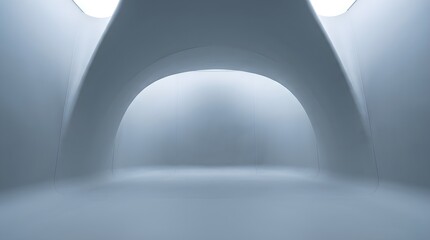Fototapeta premium Relaxation alcove lined silicone showcasing modern professional aesthetic abstract background