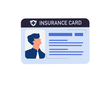 Healthcare insurance card concept representing patient access, medical coverage and health services. Hospital