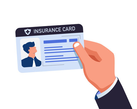 Medical insurance card held in a hand illustrating healthcare access, patient identification and insurance services