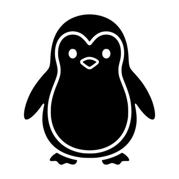 penguin glyph icon