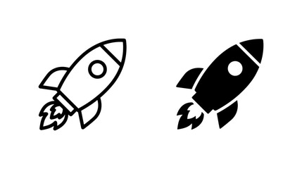 Rocket Ship Icons, Space Exploration Vector Graphics, Futuristic Launch Symbols, Sci-Fi Adventure Elements © Sumona