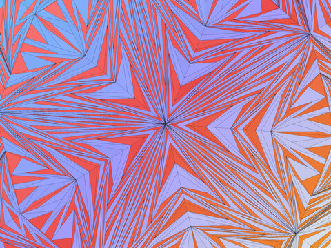 Geometric Penrose Rhombus Mosaic Modern Design Wallpaper