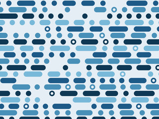 Minimal Dot Dash Pattern Modern Textile Background © iushakovsky
