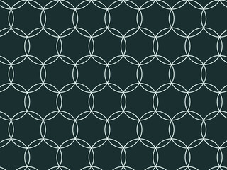 Obraz premium Shippo Sashiko Pattern Japanese Traditional Stitch Background