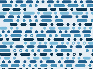 Rhythmic Dots and Dashes Pattern Simple Background © iushakovsky