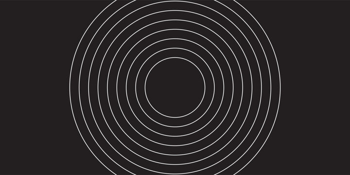 Abstract Beautiful Radio Waves Technology Background Illustration. Circle icon background