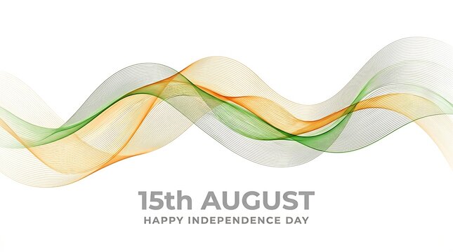 Happy independence day 15th august celebration vector illustration
