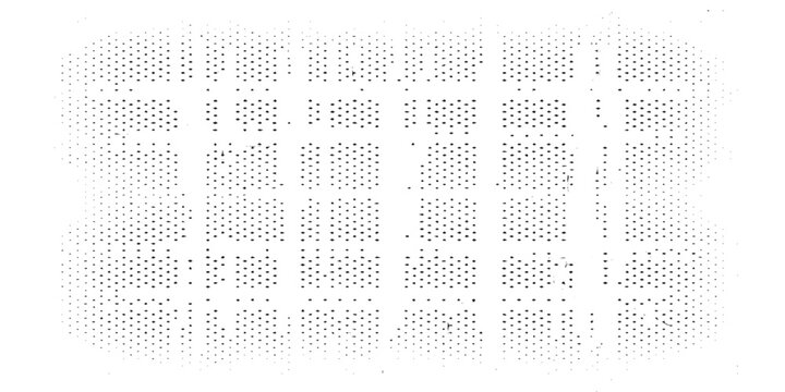 Black and White Abstract Vector Background. Modern Geometric Perforated Matrix with Subtle Rough Texture and Cyberpunk Effect for Banner and Album Cover Design.