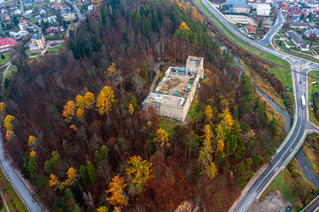 Baszta zamek, Muszyna, jesień 2023 © Maciej G. Szling