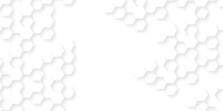 Hexagon concept abstract technology wallpaper. Vector illustration isolate on white background. Modern hexagon pattern elements.