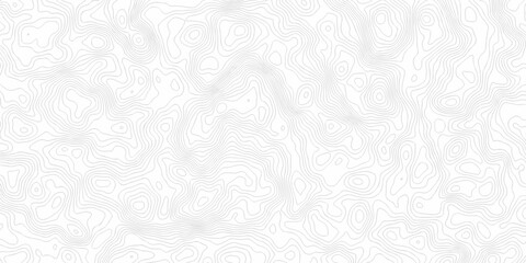 abstract white grid topography map hiking spiral texture. vector geographic contour mounted map wireframe background. © MST