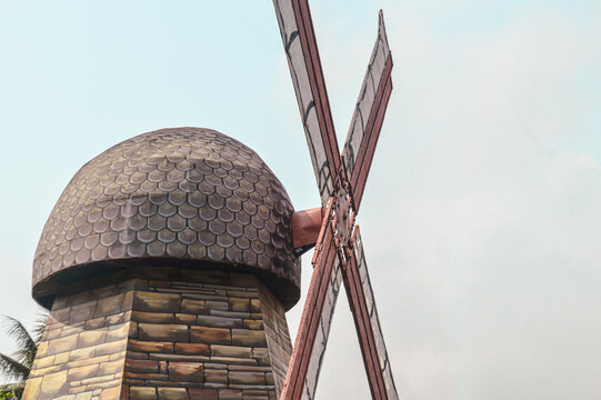 old windmill in the countryside