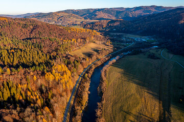 Małopolska, jesień , Góry Leluchowskie, Karpaty © Maciej G. Szling