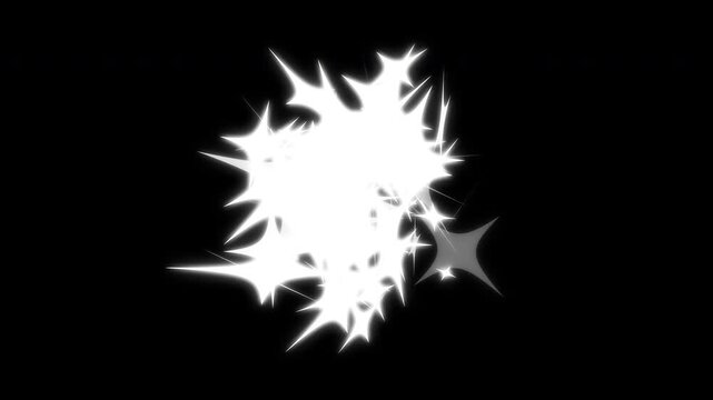 4k magic line dust, white twinkling star glitter line animation, pixie dust path, fairy doodle stars, magic dust glow sparkle effect, 2D flat sparkle effect overlay on black screen background