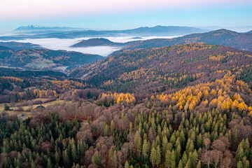 Małopolska, jesień , Góry Leluchowskie, Karpaty © Maciej G. Szling