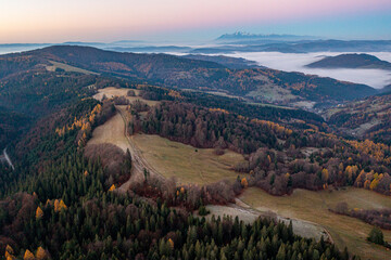 Małopolska, jesień , Góry Leluchowskie, Karpaty © Maciej G. Szling