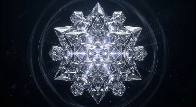虚空,幾何学,共鳴,結晶,宇宙,多面体,真空,エネルギー,抽象,SF,神秘的,対称性,輝き,プラチナ,次元,構造体,静寂,geometry,void,resonance,crystal,space,polyhedron,vacuum,energy,abstract,SF,mysterious,symmetry,glow,platinum,dimensional,structure,silence