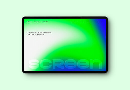 Tablet Screen Mockup