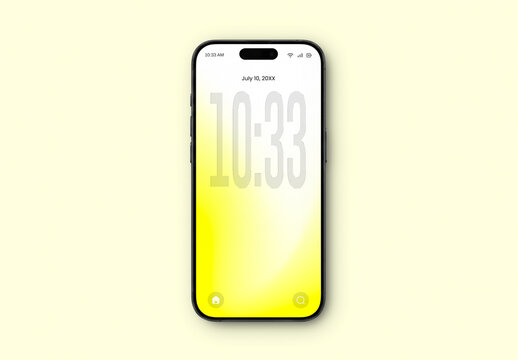 Smartphone Display Mockup Template