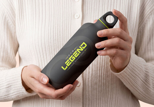 Water Bottle Mockup
