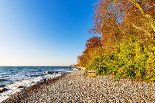 Ostseek&uuml;ste im Herbst auf der Insel R&uuml;gen