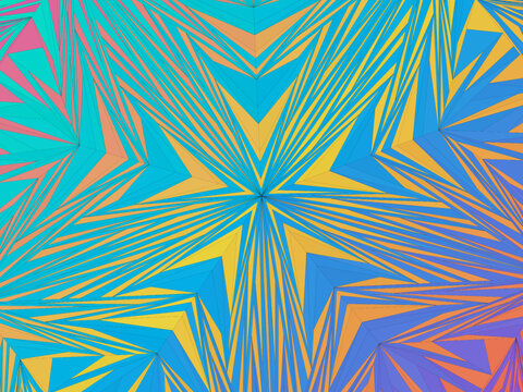 Elegant Penrose Pattern Fivefold Symmetry Background