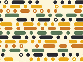 Morse Code Style Pattern Geometric Modern Design © iushakovsky