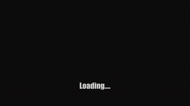 Circular loading icon (spinner) animation, ranging from 0% to 100%&mdash;a minimalist buffering wheel icon on a black background.