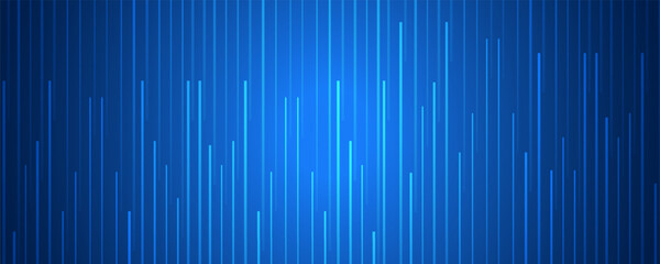 Bright neon streaks wallpaper. Vertical glowing light stripe background. Straight trail flare dynamic concept. Shining rays and beams design elements. Blue tech laser pattern backdrop. © BOHEXX