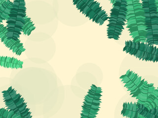 Palm Leaves Summer Vacation Pattern Background © iushakovsky