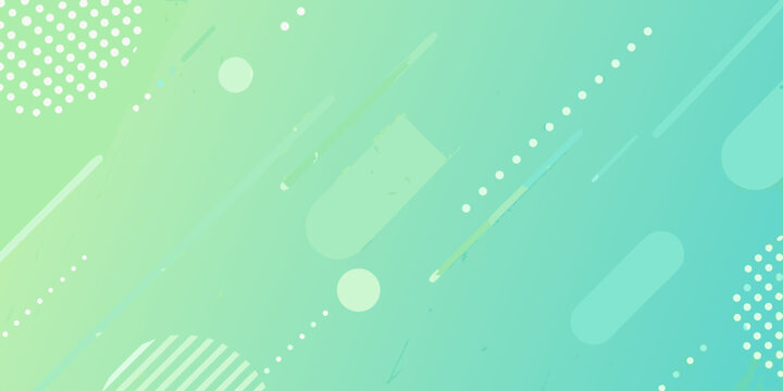 Abstract geometric pattern with teal and mint gradient background