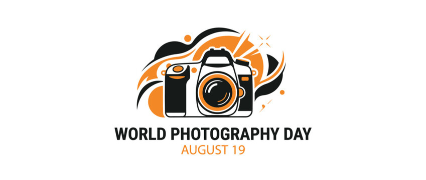 World Photography Day Camera Graphic - August 19 Celebration