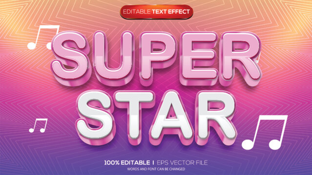 K-pop themed 3D text effect