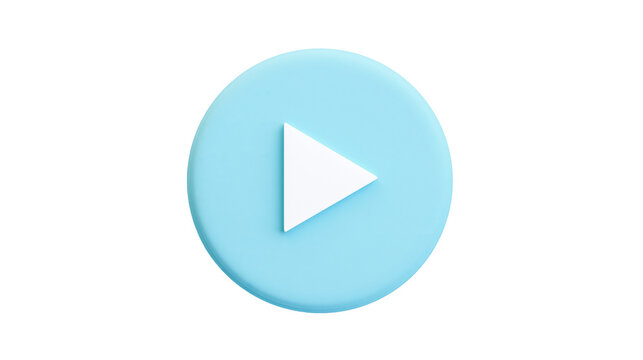 Light blue play button icon with white triangle