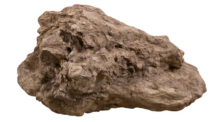 Rough textured brown rock with crevices and sharp edges © Pablo